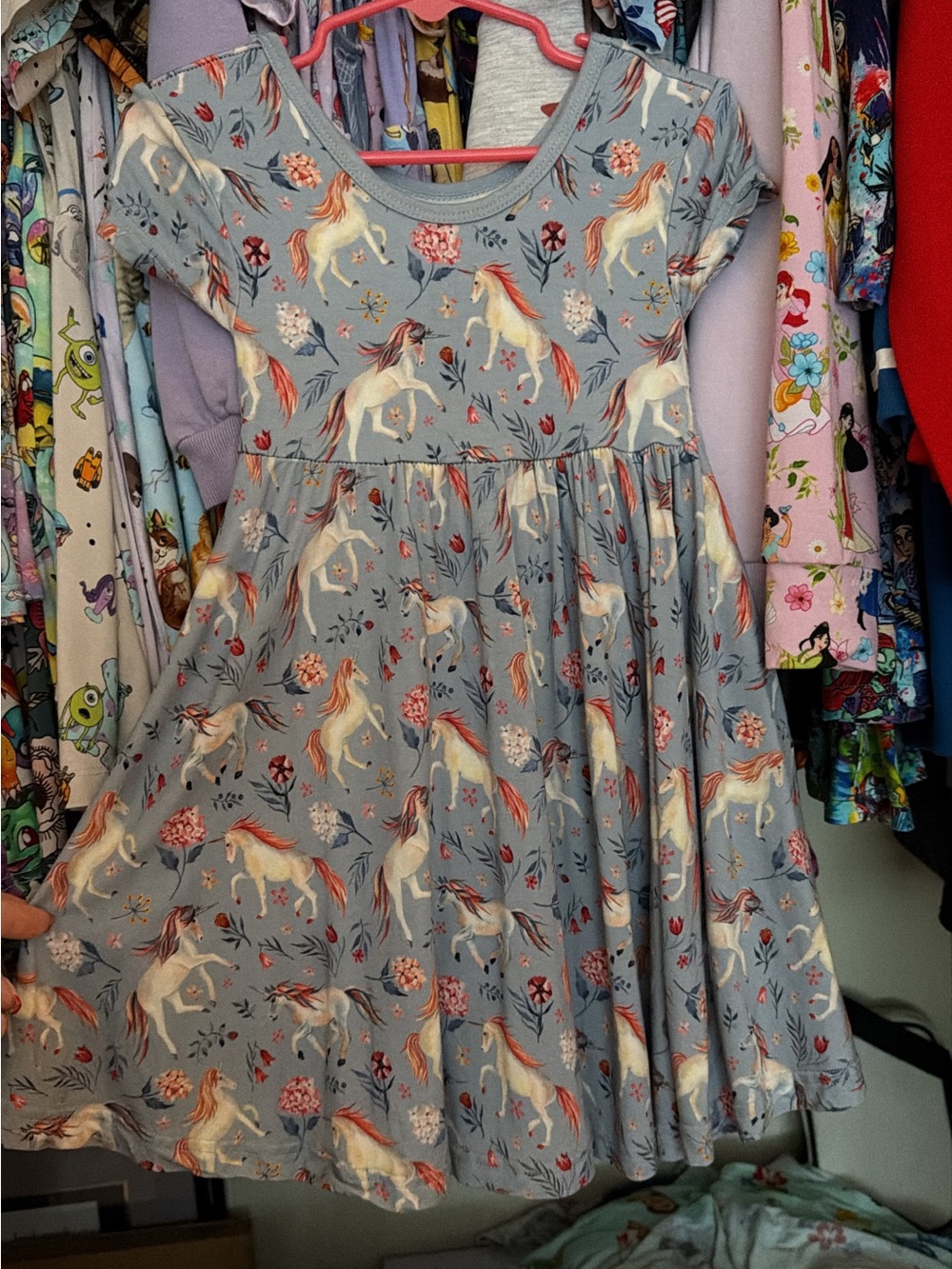 Little Crowns & Capes Unicorns Short Sleeve Twirl With Shorts 3T PLAY